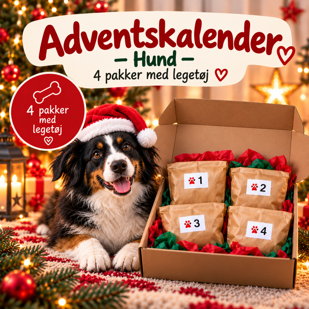Adventskalender Hund, Stor