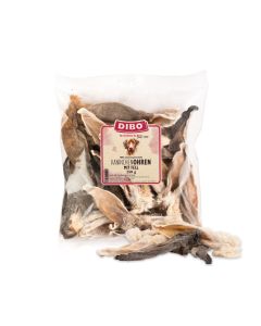 Tørrede Kaninører med Pels, 250 g