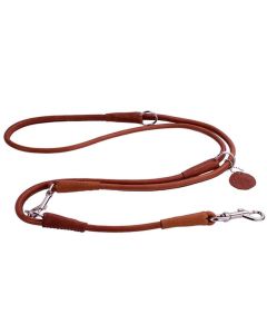 Rundsyet soft dressurline i læder