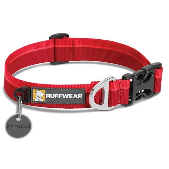 Ruffwear Hoopie Halsbånd, Rød, 28 - 36 cm