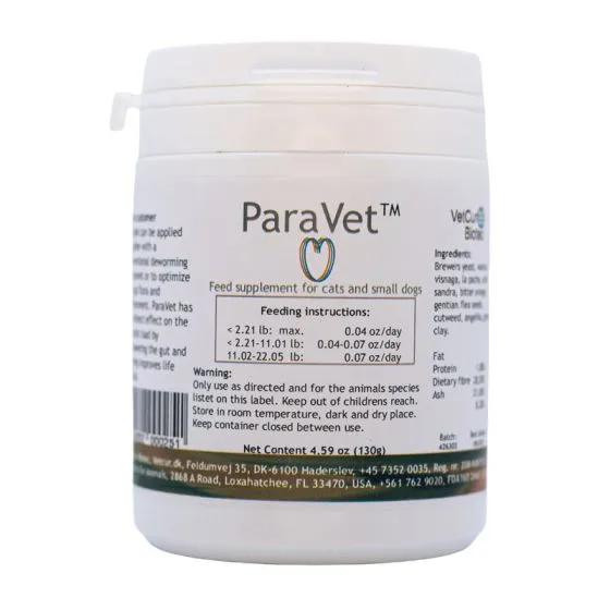 ParaVet til hund og kat fra Vetcur Biotec